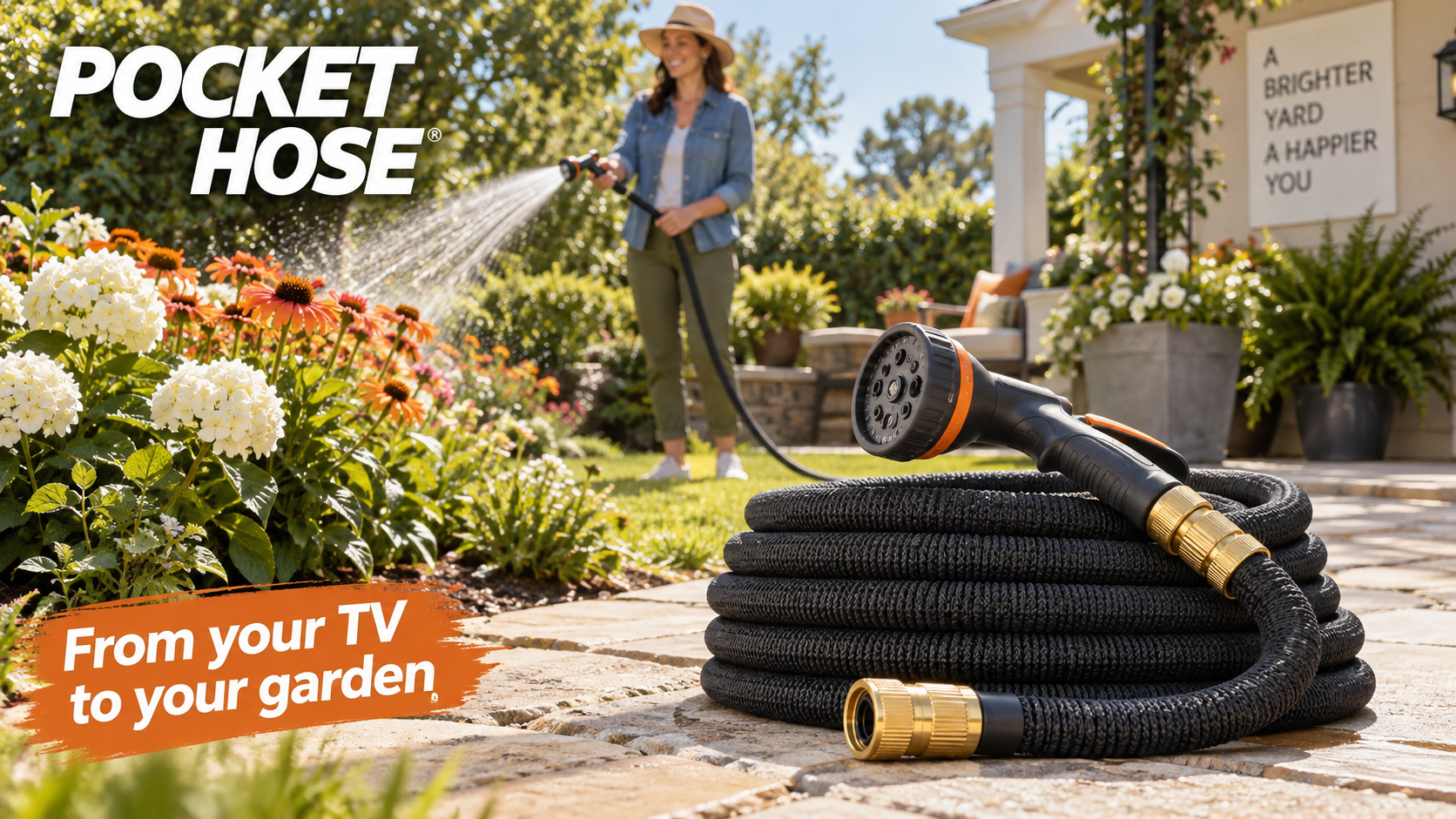 Simulated Pocket Hose television advertisement